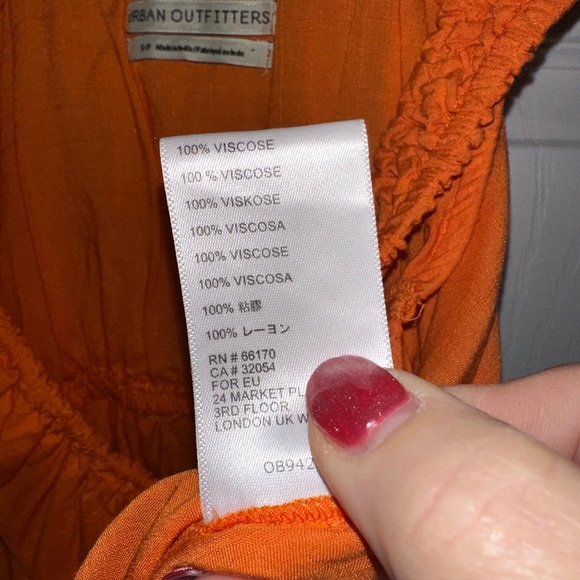 Urban Outfitters Vibrant Orange Blouse Size Small - Picture 5 of 5